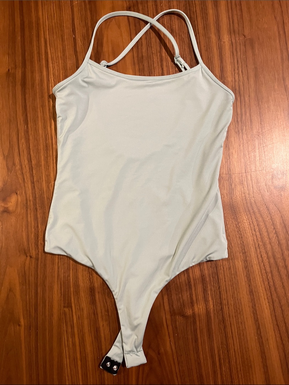 Klassy Network Criss-Cross Strap, Open Back Bodysuit